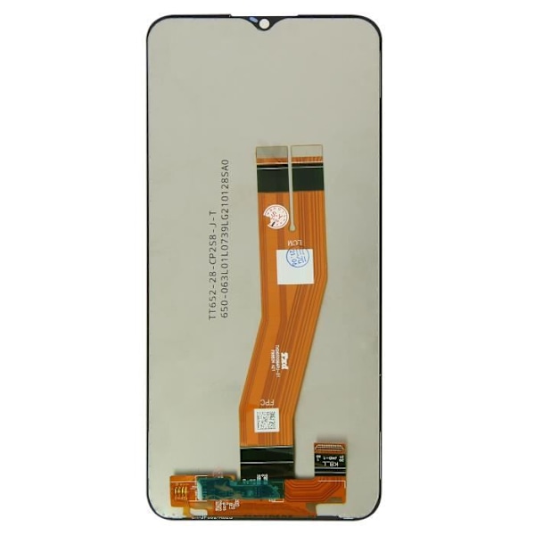 Samsung Galaxy A02s og A03s erstatningsberøringsglas LCD-skærm - Sort Svart