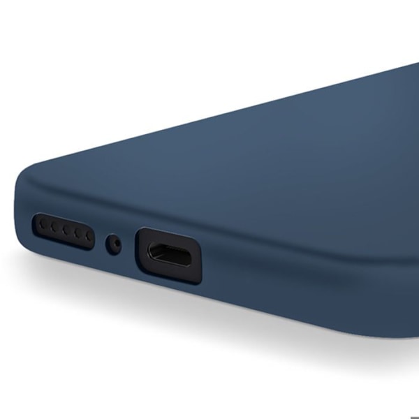 Coque til Xiaomi Redmi Note 14 5G Semi-hård Soft-touch Anti-fingeraftryk Mørkeblå Blå