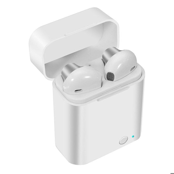 Bluetooth 5.0 hörlurar med laddningsetui 12H Kontrollerknapp Akashi - silver Grå