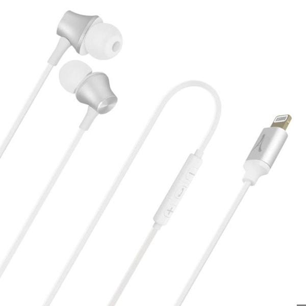 Lightning hörlurar In-ear med multifunktionsknapp Akashi Vit Vit