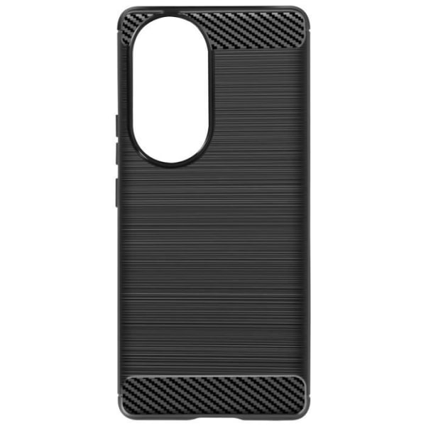 Taske til Honor 90 - AVIZAR - Classic Carb Black - Carbon Effect - Stødsikre forstærkede hjørner - Elegant design Svart