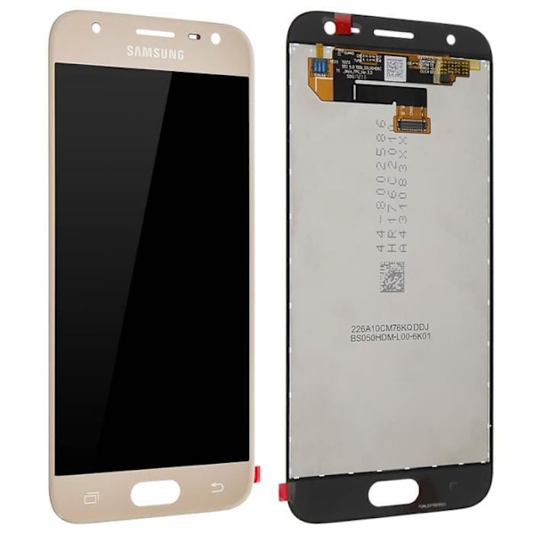 Galaxy J3 2017 LCD-skärm Touch Glass - Original Samsung Gold Screen Unit Gul