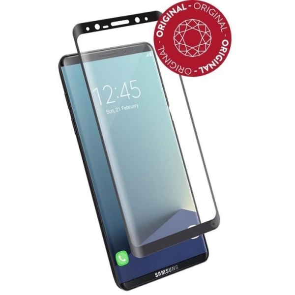 Karkaistu lasi - Force Glass - GS8 Original - Suojata 360° - Musta - Kovuus 9H+ Svart