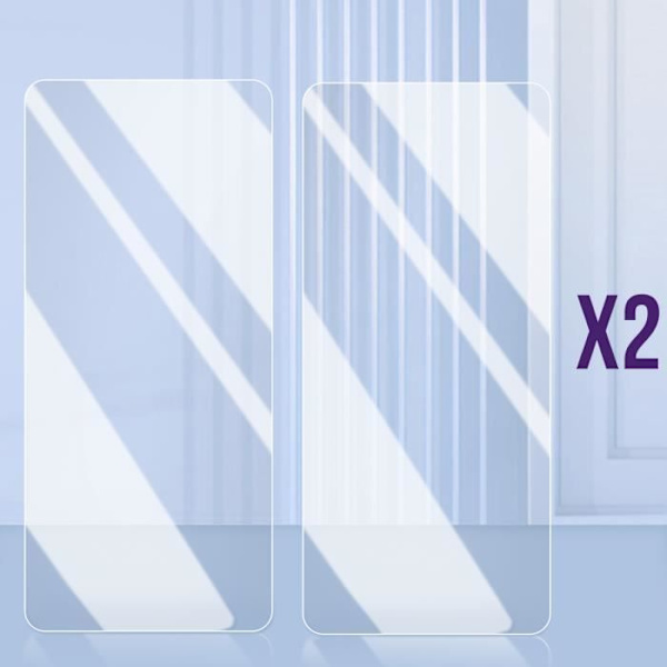 Karkaistu lasi - Samsung - Galaxy M55 - Kovuus 9H - Heijastamaton - 2 kpl sarja Transparent