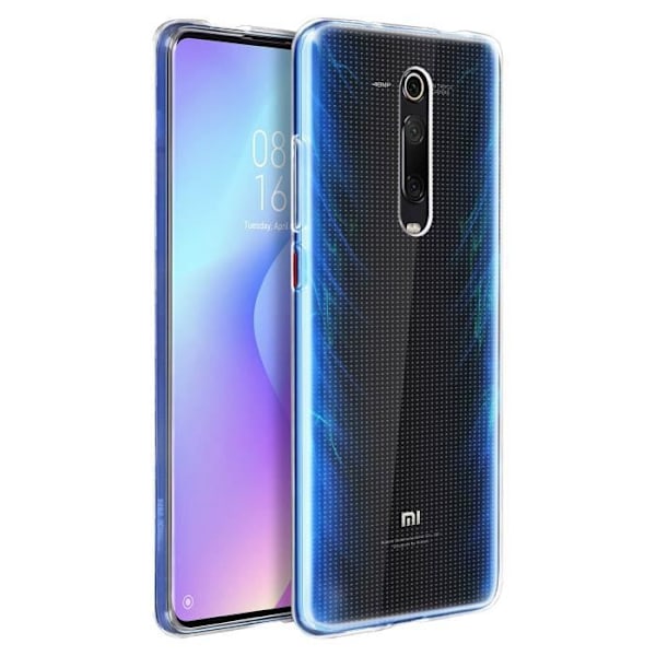 Xiaomi Mi 9T Fodral Silikongel Flexibel Beständig Ultratunn Transparent Vit