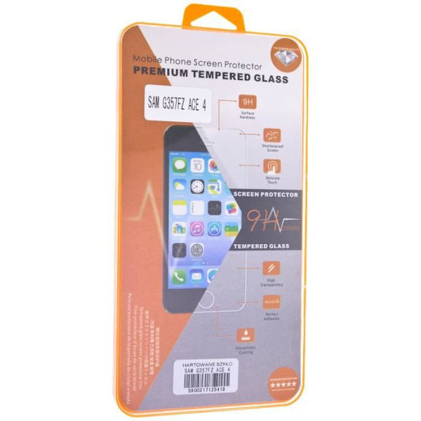 Skyddsfilm - AVIZAR - Samsung Galaxy Core Prime - Härdat glas - Anti-Scratch - Anti-Shock Transparent