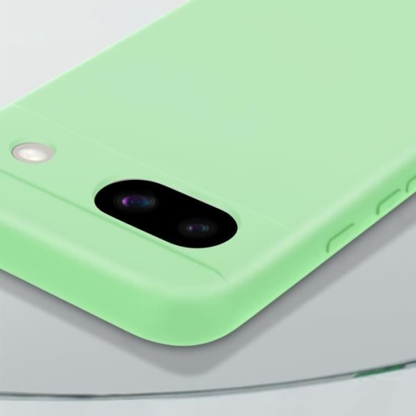 Fodral för Google Pixel 8A - AVIZAR - Silikon mjuk yta - Ljusgrön rem Grön