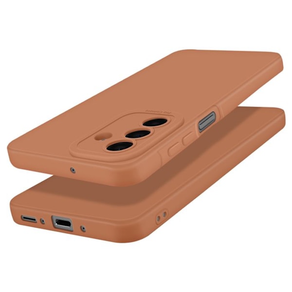 Siliconefodral för Samsung Galaxy A26, Sleek, Skydd för Kamerablocket, Brun kastanj