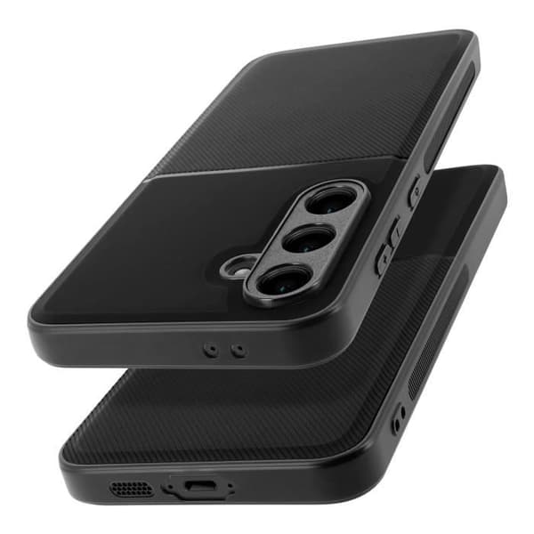 Coque - Samsung - Galaxy S24 FE - Bi-matière - Antichoc - Sort Svart