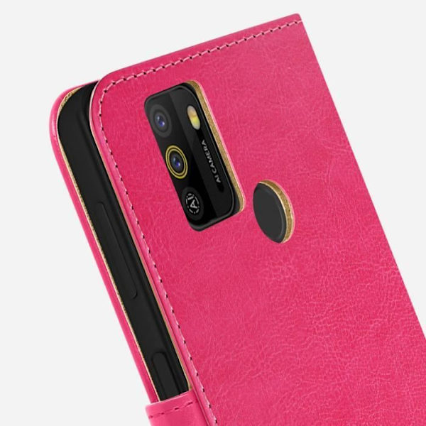 Rosa fodral för Logicom Solar Wallet Adhesive Mount Rosa