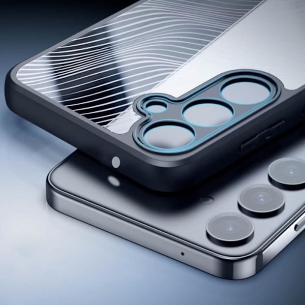 Etui til Samsung Galaxy A15 - DUX DUCIS - Aimo Series - Stødsikker - Flydende mønster - Sort Transparent