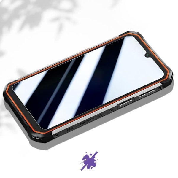 Skyddsfilm - AVIZAR - Blackview BV9200 - 9H härdat glas - Anti-repa - 2.5D fasad Vit
