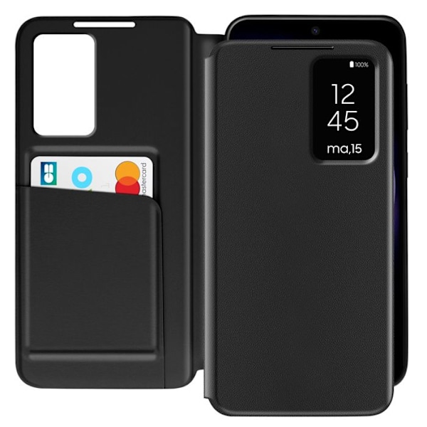 Fönsteretui för Samsung Galaxy S23 med kortficka svart Svart
