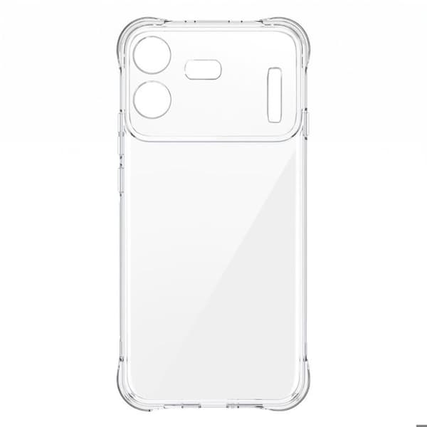 Siliconfodral för Nothing Phone 4b med förstärkta hörn, transparent Vit