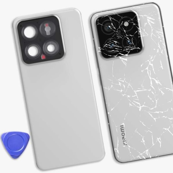 Ersättningsbakglas för Xiaomi 14 Ljusgrå - AVIZAR - Vit - Grå - Vikt: 0 g Vit