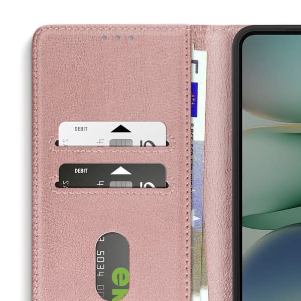 Plånboksfodral - Xiaomi - Redmi A5 - Roséguld - Video Stöd - Magnetflik Ros