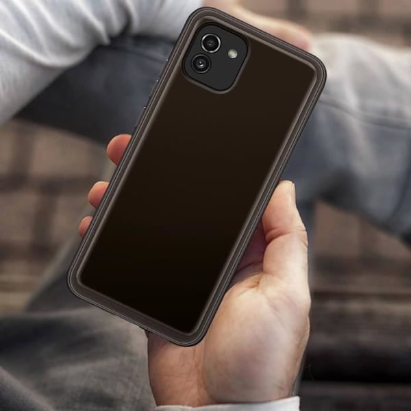 Coque - Samsung - Galaxy A03 - Blødt Silikone - Anti-gulning - Unik Design Svart