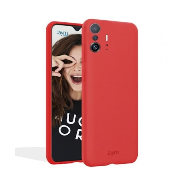 Kotelo Xiaomi Redmi Note 11S 4G / Note 11 Premium Silicone Microfiber Jaym Red Röd