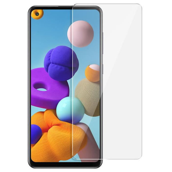 Suojakalvo - AVIZAR - Samsung Galaxy A21s - 9H karkaistu lasi - ultraohut - läpinäkyvä valkoinen Klar vit