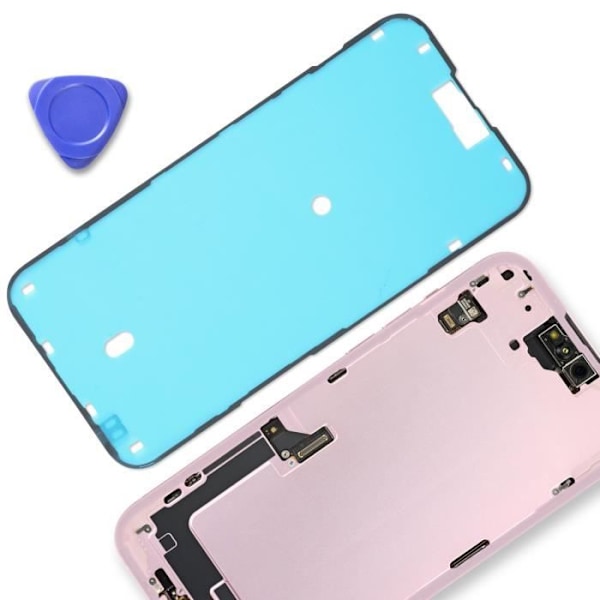 Självhäftande ersättningsskärm för iPhone 15 Plus - AVIZAR - Stark fixering - Genomskinlig Transparent