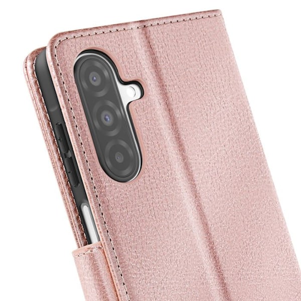 Samsung Galaxy A26 Klapilompakko ja Videotuki Vaaleanpunainen Shamponi Rosa