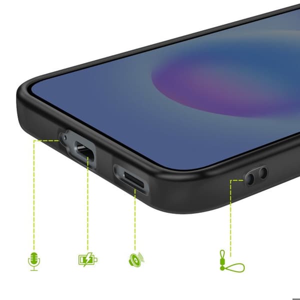 Cover til Galaxy A57 Blød Silikone Beskyttelse Mayaxess Sort Svart