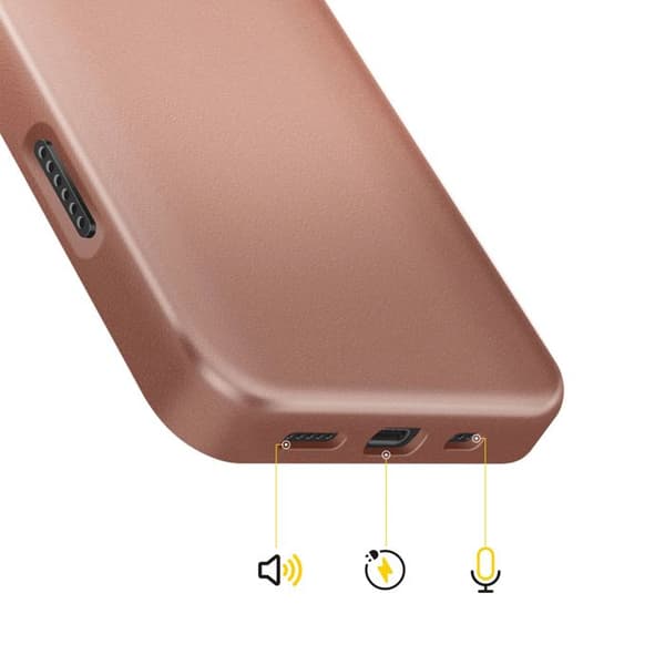iPhone Air Cover Model SolidX Stødabsorberende 3.5 m MIL-STD 810G certificeret Rhinoshield Antik Rosa Ros