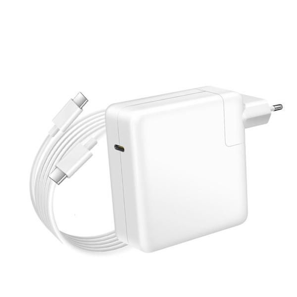 Lader til MacBook Pro 15'' 2016-2019 USB-C 96W + Kabel 1,8m Hvid Vit