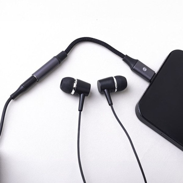 Lightning till 3.5 mm Audioadapter Hane till Hon Forever Svart