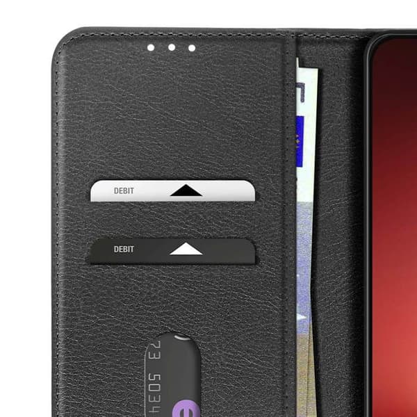 Folio-etui til Honor Magic 8 Lite Chesterfield-serien med støttefunktion i sort Svart