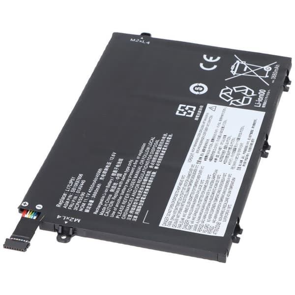 Batteri PC - AVIZAR - Lenovo ThinkPad E490 - Li-Polymer 11.4V - 4050mAh - Sort Svart