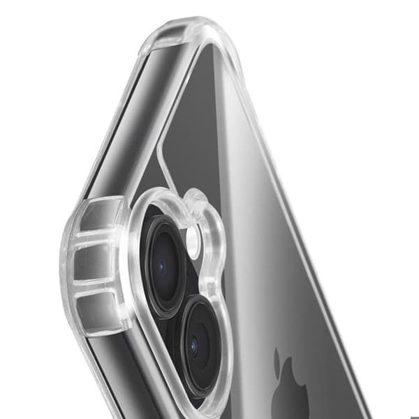 Cover til iPhone 17 - AVIZAR - Silikone Soft Touch - Transparent - Justerbart Snor - Antiskrid Vit