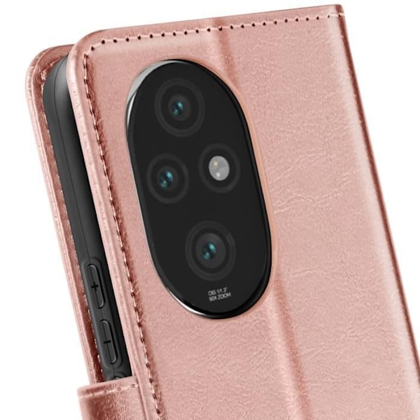 Honor 200 Pro - Lompakko Case, jossa on Mayaxess Pink Champagne -ranneke Rosa