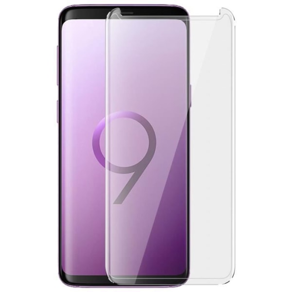 Galaxy S9 suojakalvo karkaistu lasi kaarevat reunat läpinäkyvät ääriviivat läpinäkyvät