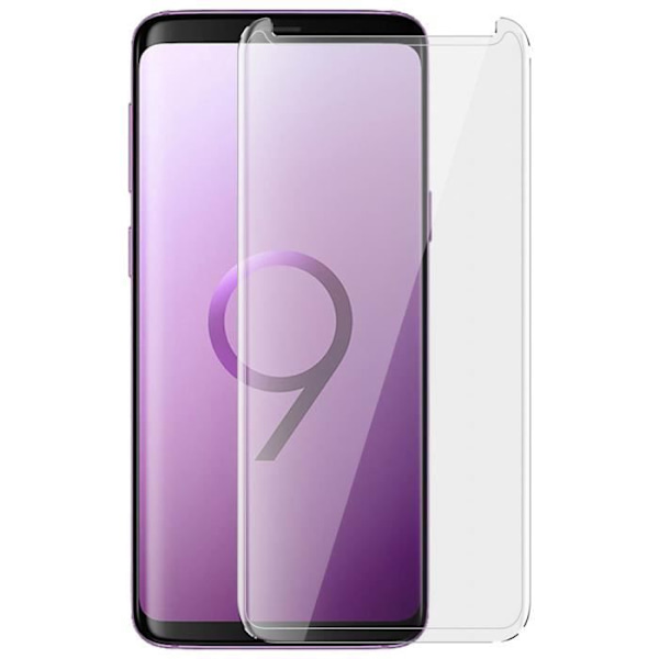 Skyddsglas - Samsung - Galaxy S9 - Härdat glas - Böjda kanter - Transparent Transparent