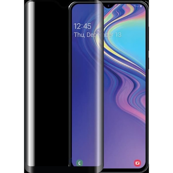 Hærdet glas 2.5D Galaxy A20e sort sort