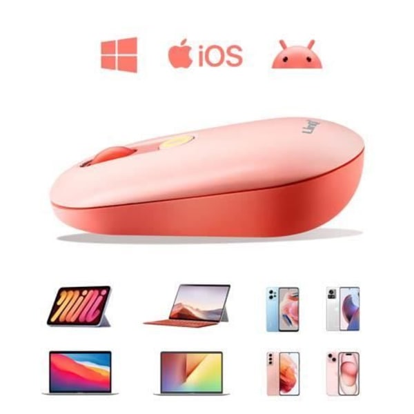 LinQ Bluetooth-mus + USB-dongle, Pink Rosa