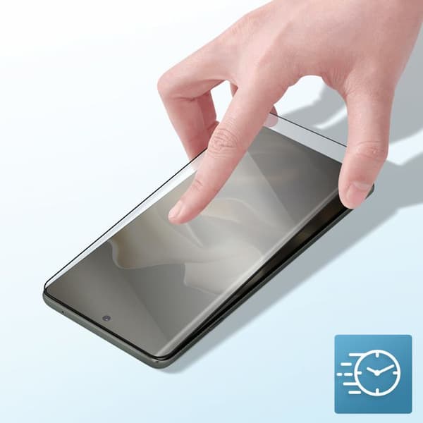 Härdat glas för Motorola Edge 60 Pro Repåfändig Böjd Svart