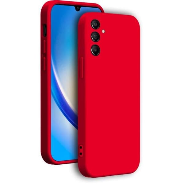 Coque - Bigben - Samsung G A54 5G - Silikone - Rød - Matchende håndrem Röd
