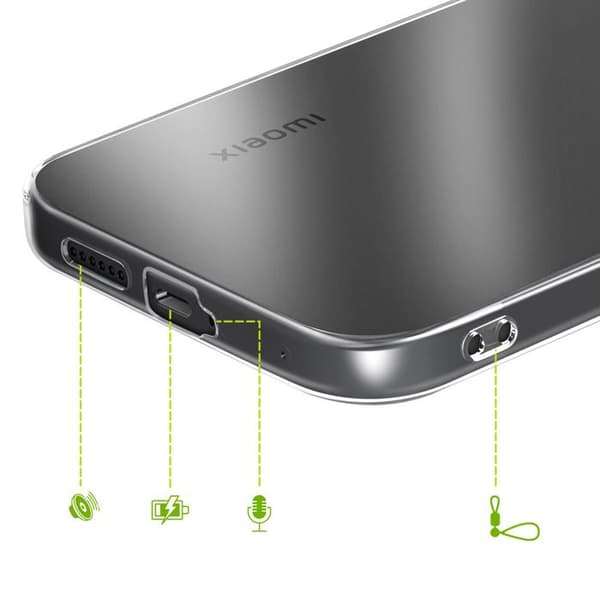 Silikonebeskyttelse til Xiaomi 17T Mayaxess Transparent Vit