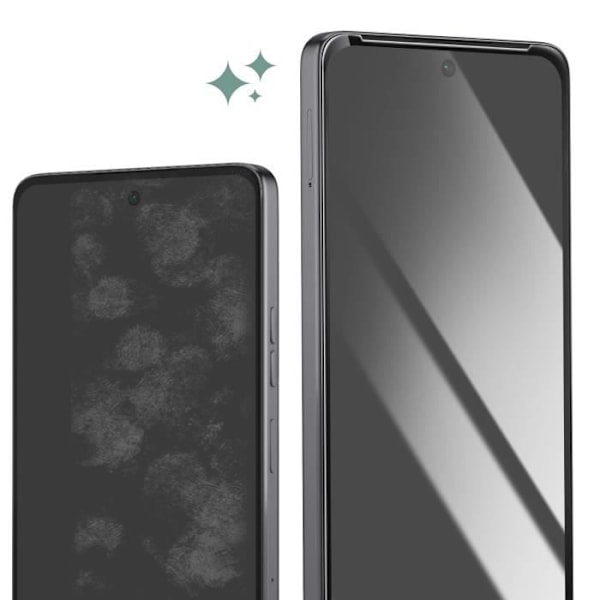 Lujitettu lasi Motorola Moto G75, naarmunkestävä, musta Svart