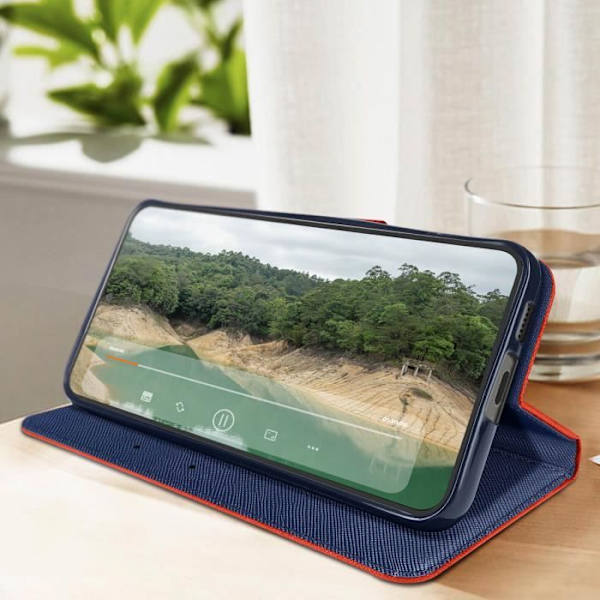 Foliofodral kompatibelt med Samsung S23 Red Case