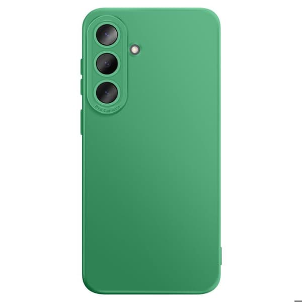 Silicone Cover til Galaxy S26 Plus med Forstærkning til Kamerablok Grøn Grön