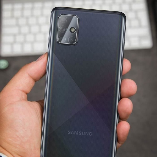 Kameraskydd för Samsung Galaxy A71 Transparent anti-fingeravtryck härdat glas