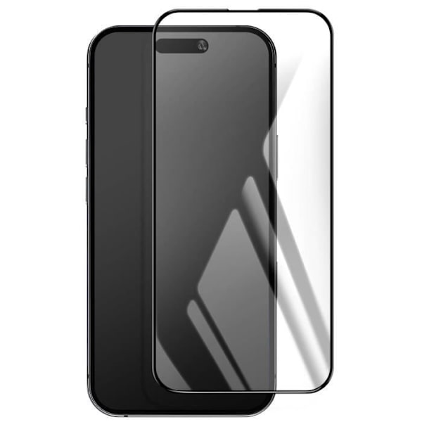 Hærdet glas - BLUESTAR - iPhone 16 - 9H hårdhed - Fuld beskyttelse - Tykkelse 0,3 mm Svart