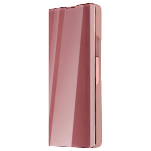 Étui Clear View - AVIZAR - Samsung Galaxy Z Fold 5 - Rosa - Spegel effekt - Transparent lock Rosa