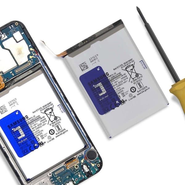 Varabatteri - AVIZAR - Galaxy A15 - 5000mAh - 3.85V - Harmaa Grå