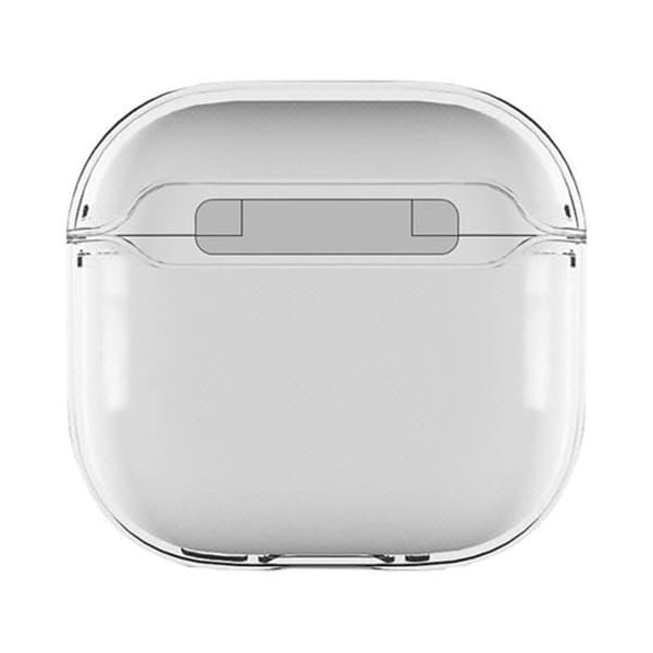 Coque för AirPods 4 - Decoded - Transparent - Stötsäker silikon - LED-indikator - Polykarbonat Transparent