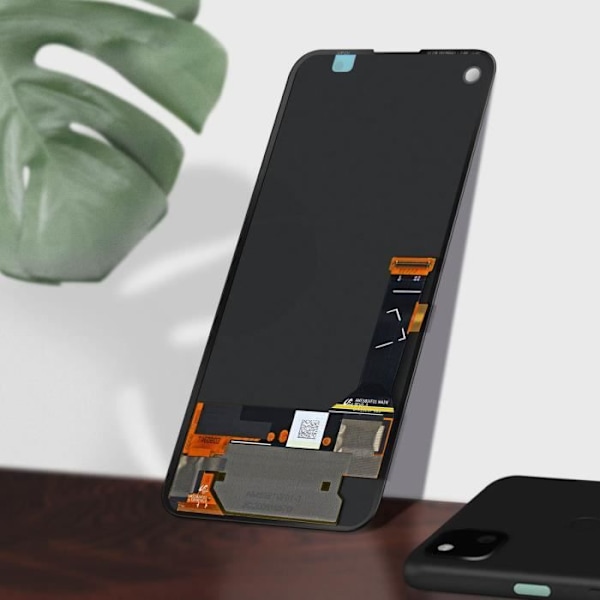 LCD-skärm - Google - Pixel 4A - Original Touchscreen - 5,5 tum - Svart Svart