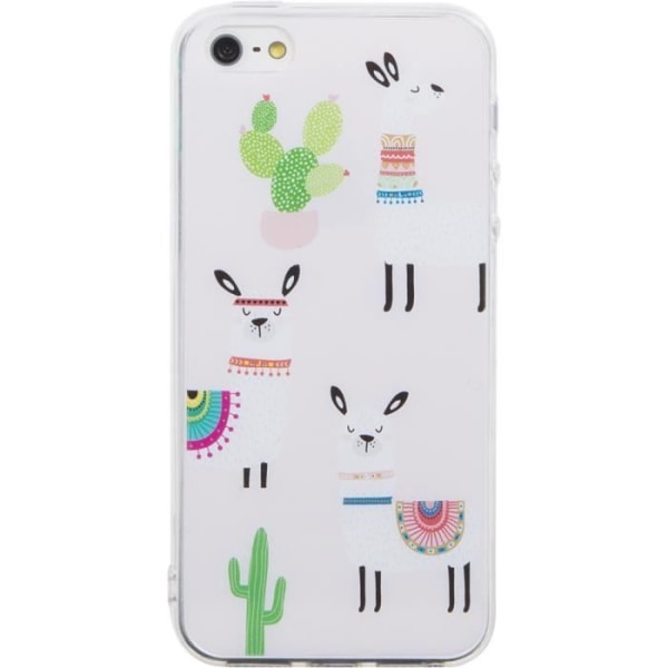 Llama transparent mjukt fodral för iPhone 5/5S/SE